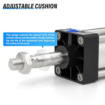 TAILONZ 32mm Bore 200mm Stroke Pneumatic Air Cylinder Double Action SC 32x200 - size: 32mm Bore 200mm Stroke