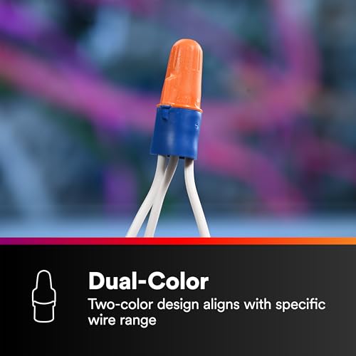 3M Performance Plus Wire Connector, O/B+JUG, 22-12 AWG, Jug of 500 - size: Jug of 500