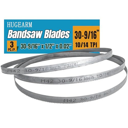 Bandsaw Blades for Milwaukee M12 Fuel Bandsaw, 30-9/16" x 1/2" x 0.02", Portable Band Saw Blades, 10/14 TPI, Bi-Metal M42, 3 Pack - size: 3 pcs 10/14 tpi