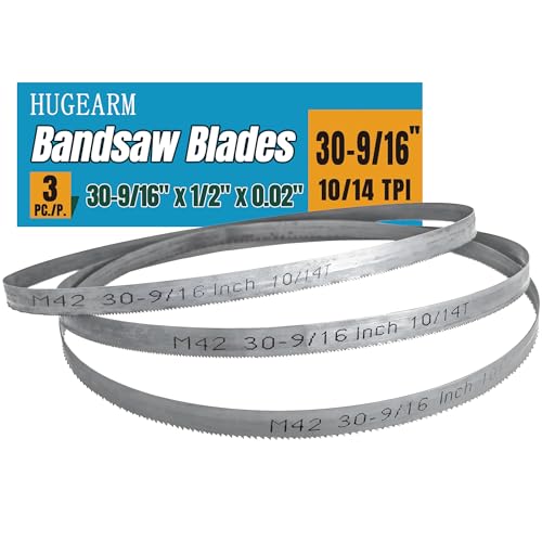 Bandsaw Blades for Milwaukee M12 Fuel Bandsaw, 30-9/16" x 1/2" x 0.02", Portable Band Saw Blades, 10/14 TPI, Bi-Metal M42, 3 Pack - size: 3 pcs 10/14 tpi