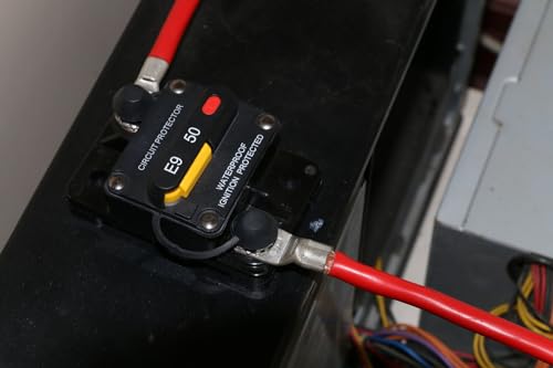 E9 1/4" Studs 40A Amp Circuit Breaker w/Recessed Switch Button UL - size: Recessed Button-40A