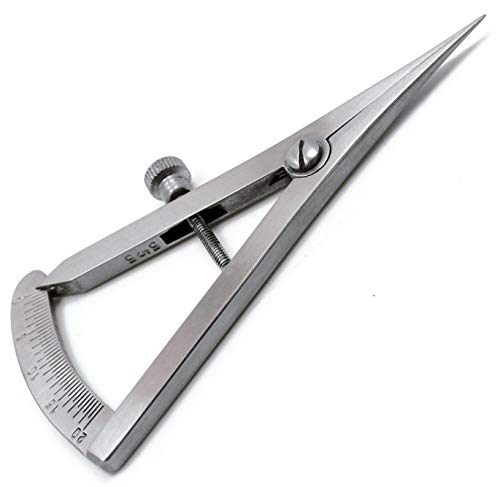 Dental Castroviejo Straight Caliper 0-20mm Surgical Caliper 3.25" Stainless Steel