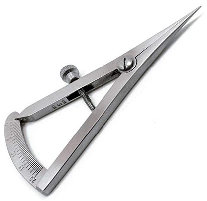 Dental Castroviejo Straight Caliper 0-20mm Surgical Caliper 3.25" Stainless Steel