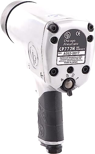 Chicago Pneumatic CP772H Air Impact Wrench (3/4 Inch), Air Impact Gun Industrial Repair & Assembly Tool, Pistol Handle, Pin Clutch, Max Torque Output 1000 ft. lbf/1350 Nm 4200 RPM - size: One Size