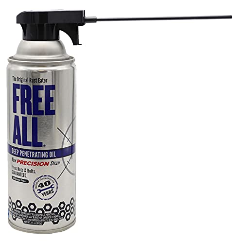 Free All Rust Eater Deep Penetrating Oil,11oz Precision Straw, Loosens Rusted Bolts, Nuts, Pipe Connections & Locks, Industrial-Grade Rust Remover, Silicone-Free Formula, Safe on Paint & Plastics - style: 11 Ounces - Precision Straw