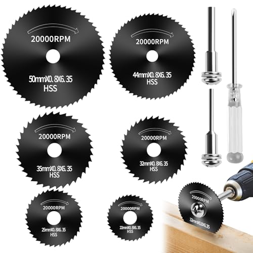 9pcs Drill Cutting Wheel and Saw Bit Set - color: Black