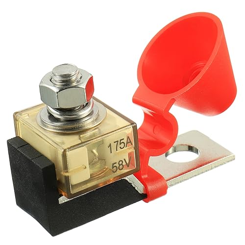 175 AMP MRBF Terminal Block Fuse Holder Single Stud 5/16" (M8) Compact Rated Battery Fuse 175A - size: 175A