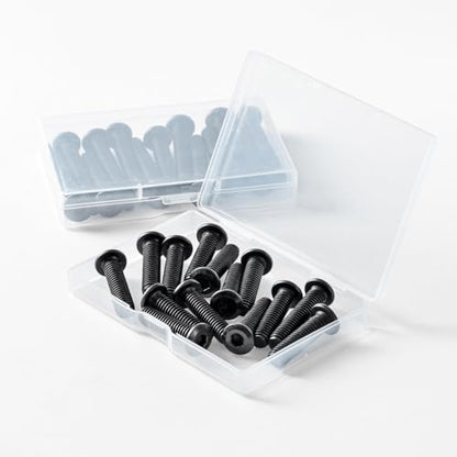 1/4-20 x 1-1/2" (20 Pack) Flat Head Hex Socket Cap Screws Bolts, Black Oxide 304 Stainless Steel 18-8, Hex Drive, Bright Finish, Fully Machine Thread - size: 1/4-20 x 1-1/2"