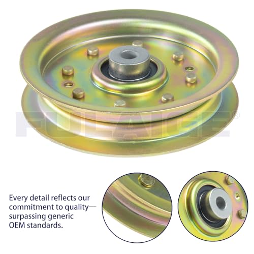 2 Pack 753-08171 756-04129B Idler Pulley for Cub Cadet 50" RZT 50 - color: M2 2x756-04129B Yellow