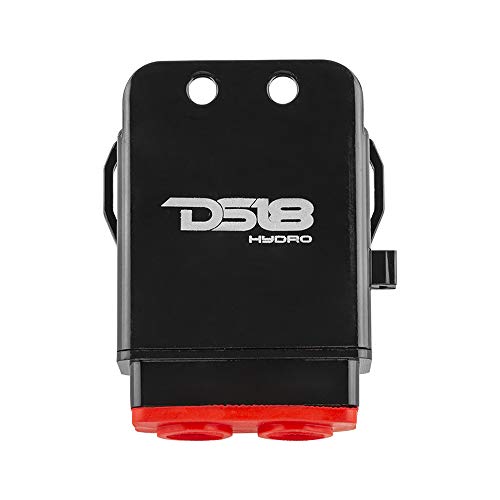 DS18 Hydro MFH4 - Marine Fuse Holder 4 AWG, Waterproof, Red Silicone Sheat, Included Brass Accessories - style: 4 AWG
