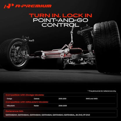 A-Premium Hydraulic Power Steering Rack and Pinion Assembly