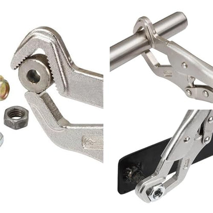 9-Inch Parrot Nose Vise Grip Plier for Sway Bar Link Removal, Curved Jaw