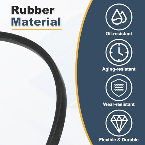 uxcell 3Pcs A889 Rubber V-Belt, 919mm Li x 13mm W x 8mm T, Classic Wrapped - size: A889