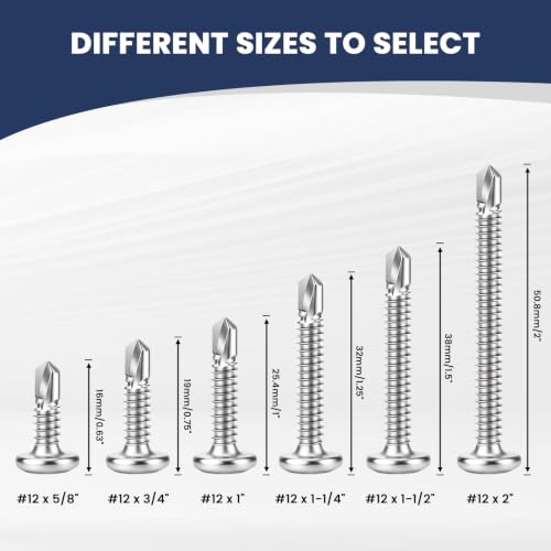 Mellewell #12 x 1-1/2" Flat Head Socket Cap Screws, Silver, 100 PCS - color: Silver, size: #12 x 1-1/2"