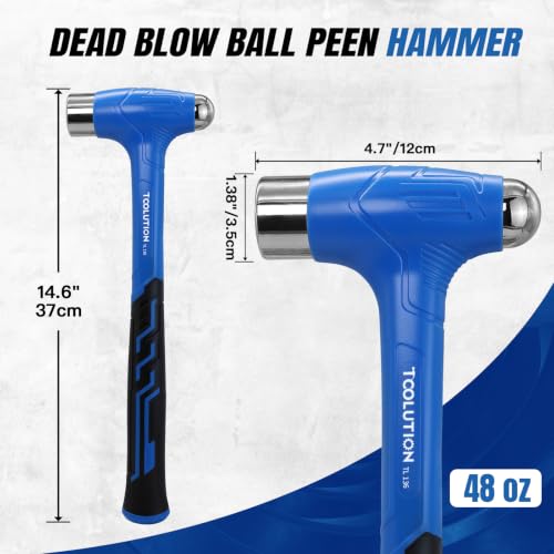 48 oz Ball Peen Hammer Large Mechanics Ball Pein Hammer,3LB - size: 48 oz