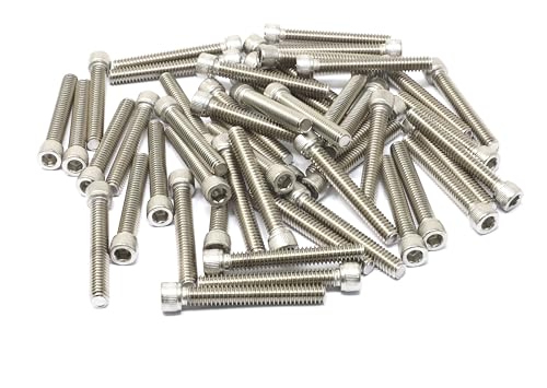 iexcell 25 Pcs 1/4-20 x 1-3/4" Stainless Steel 304 Hex Socket Head Cap Screws Bolts Kit - size: 1/4-20 x 1-3/4" ( Fully Threaded )