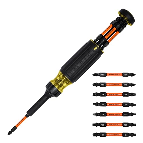 Klein Tools 32315HD 15-in-1 Multi-Bit Ratcheting Screwdriver, 8-Piece - size: 15-in-1 Driver