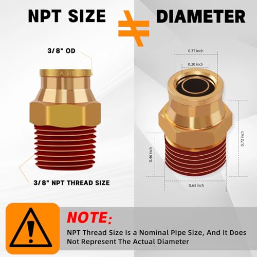 49 Pcs Brass DOT Air Line Fittings Assortment