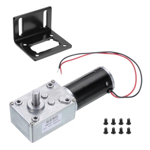 MECCANIXITY High Torque Turbine Worm Geared Motor DC 12V 8mm 130RPM - style: 130 RPM