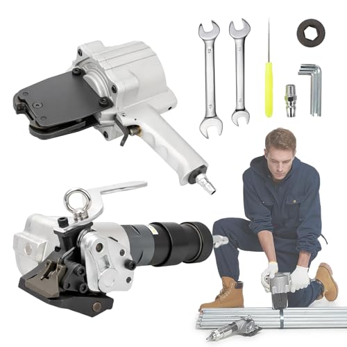 Pneumatic Steel Strapping Machine for 1.25in/3cm Width Metal Belt - size: Air Strapping Tool (1.25'')