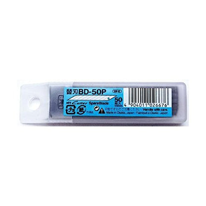 NT Cutter 9mm Snap-Off Precision Blades, 30-Degree, 50-Blade/Pack (BD-50P) - size: 30 degree, style: Carbon Steel 50-pack