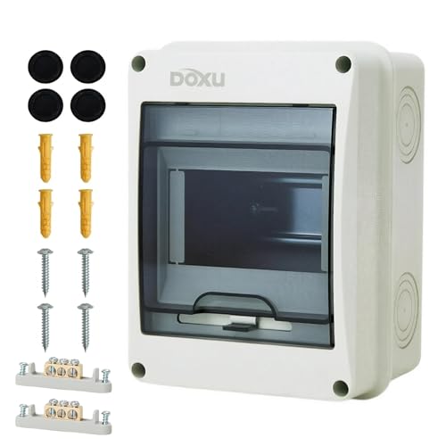 5 Way HT Circuit Breaker Box, Distribution Protection Box - size: 5Way-129x170x95MM+H54 Copper Busbar