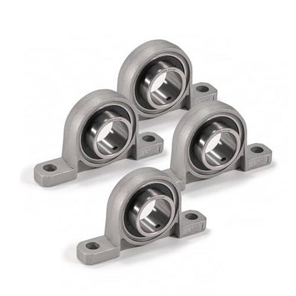 XIKE 4 Pcs KP006 Mounted Pillow Block Bearings Bore 30mm/1.18inch. - size: KP006 Bore 30 mm