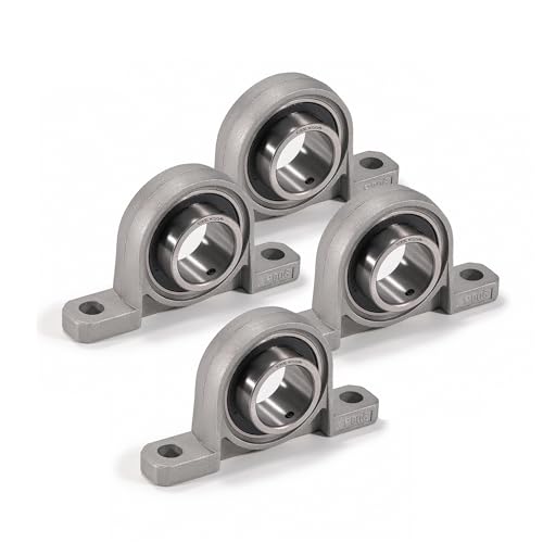 XIKE 4 Pcs KP006 Mounted Pillow Block Bearings Bore 30mm/1.18inch. - size: KP006 Bore 30 mm