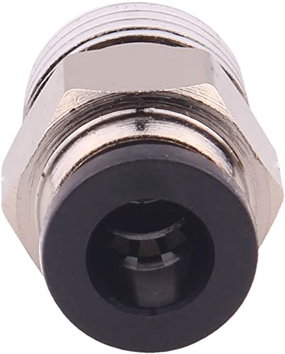 Push to Connect Tube Fitting, Male Straight - 5/16" Tube OD x 1/8" NPT Thread, Pack of 10 - size: 5/16"OD x 1/8"NPT, style: Pack of 10