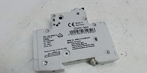 Siemens 5Sj4102-7Hg40, Sentron Miniature Circuit Breaker, Single Pole 5Sj4102 7Hg40