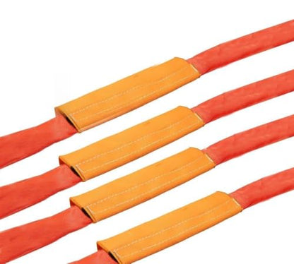 Mytee Products Yellow Polyester Web Sling Wear Pad for Rigging and Lifting Slings Protection - size: 4 - Pack, style: Cordura Tubular Sleeve (6" x 12")