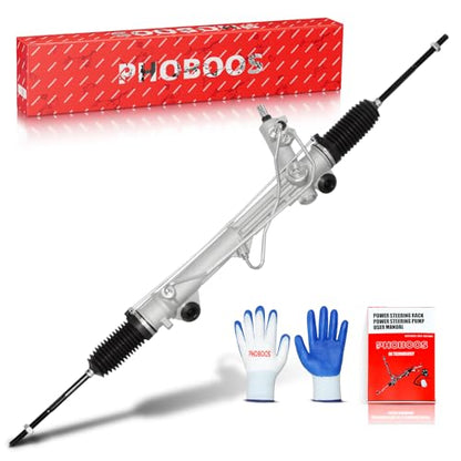 PHOBOOS Hydraulic Power Steering Rack and Pinion Fit for Ford Mustang - size: 22-245