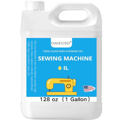 OAIEGSD 128oz Fine Light Sewing Machine Oil and Lubricant, Clear & Odorless - size: 128oz
