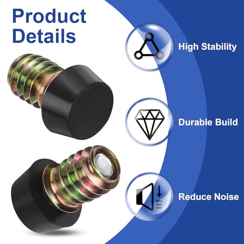 uxcell 16set 5/16" Thread Furniture Feet Levelers 17mm l Furniture Feet - size: 5/16"