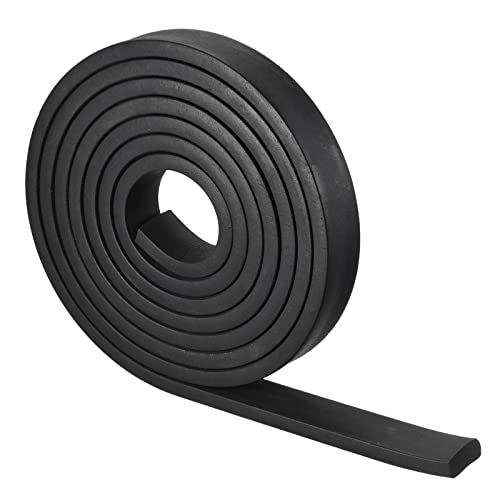 uxcell EPDM Rubber Foam Sheet Strips 3/8" T x 1.18" W x 118" L, Neoprene Rubber Sheet Rolls for DIY Gasket, Sealing Padding, Reduce Vibration Mat - size: 3/8"T x 1.18"W x 118"L