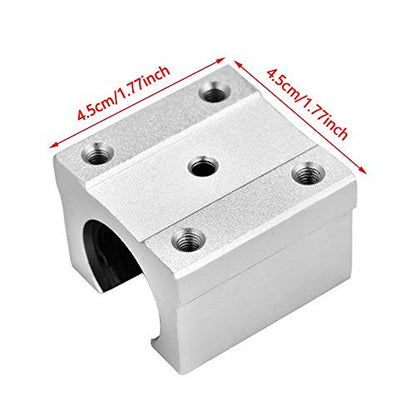 SBR16UU Linear Bearing Pillow Block, 16mm Open Linear Motion Bearing Block Slide, Aluminum Alloy, 4 Pieces, for CNC Part