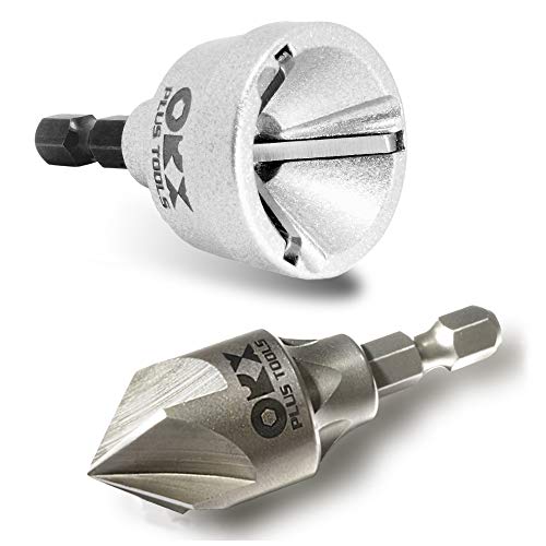 ORXPLUS Tools 2PC Internal & External Deburring Chamfer Tool Set 1/8"-3/4" - size: 2PCS Deburring Chamfer Tool Set
