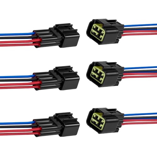 6 Pin Waterproof Auto Connector,16AWG Male Female Wire Plug - size: 6pin way