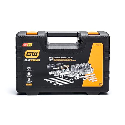 GEARWRENCH 121 Piece 72T SAE/Metric Mechanics Hand Tool Set | GW72SCBMTS - style: 121 Piece