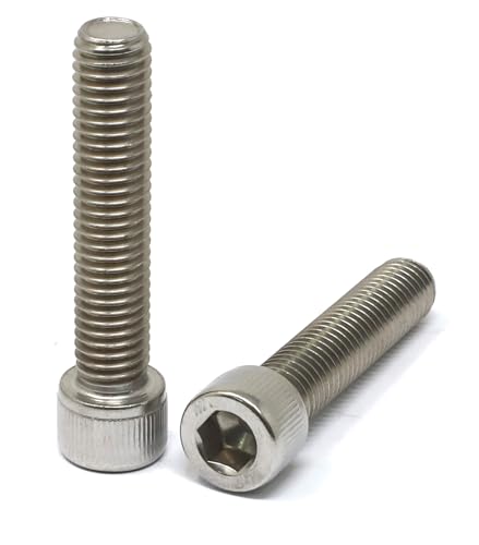 iexcell 4 Pcs 1/2-13 x 2-1/2" Stainless Steel 304 Hex Socket Head Cap Screws Bolts Kit - size: 1/2-13 x 2-1/2" ( Fully Threaded )