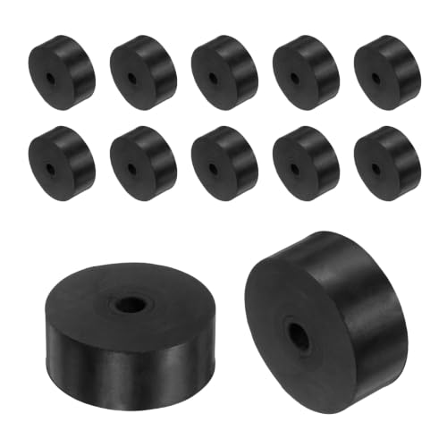 uxcell 12Pcs Rubber Vibration Isolation Washers 50mm OD x 10mm ID x 20mm T - size: 50mm OD x 10mm ID x 20mm Thick
