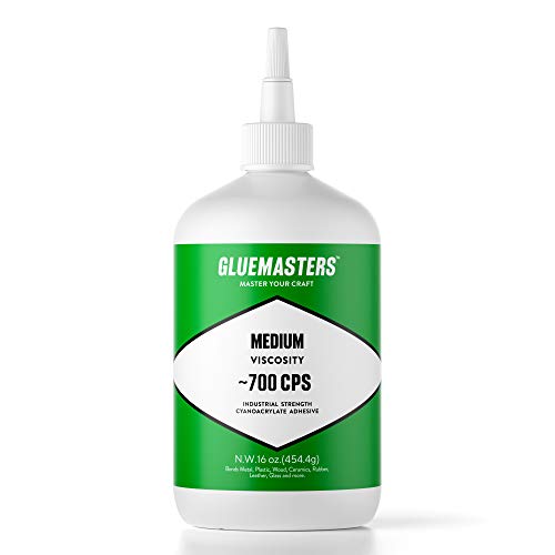 Industrial Grade Cyanoacrylate Adhesive - Medium Viscosity Super Glue for Woodworking, 3D Printing - style: 16OZ 700 CPS MEDIUM