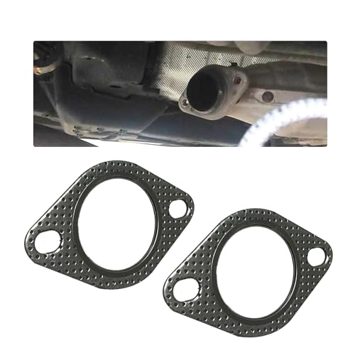 2 PCS Car Exhaust Gasket,2 Inch Reinforced High Temperature Gasket Exhaust Flange Gasket Car Accessories,Exhaust Flange Gasket for Most Cars Trucks (2 in) - size: 2 In