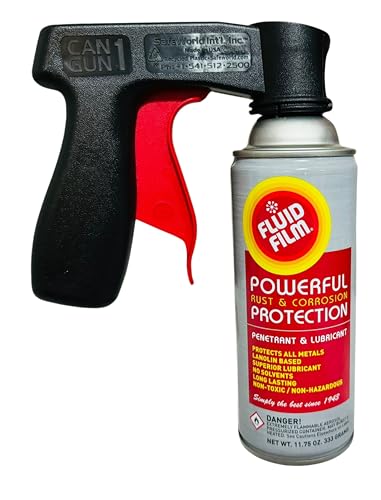 Fluid Film 11.75 oz Corrosion & Rust Protection Spray 3 Pack, Spray Can Extension Wand, Can-Gun1 Premium Can Tool Aerosol Spray