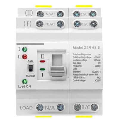 AC220V 63A 4P Automatic/Manual Transfer Switch ATS - size: ATS-220V-63A-4P