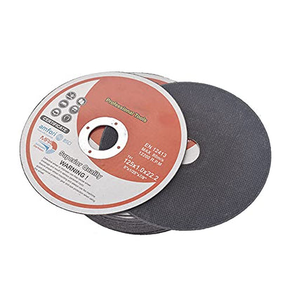 ALL-CARB 50 Pack 5 Inch x 0.040 Inch x 7/8 Inch Cutting Wheel Metal and Stainless Steel Cut Off Wheels Thin Metal Cutting Disc Fit for Angle Grinders - size: 5x0.040x7/8