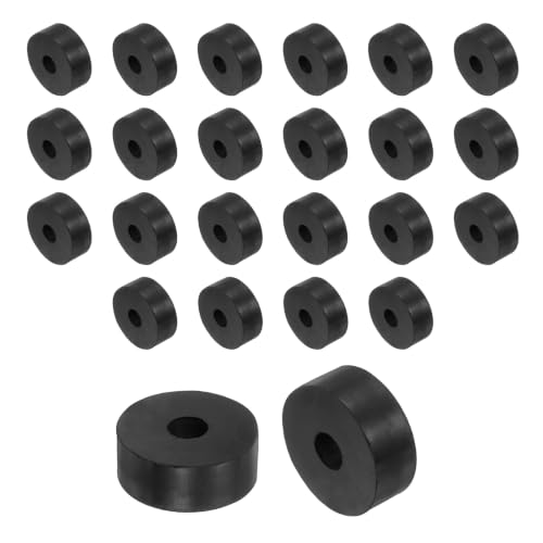 uxcell 24Pcs Rubber Vibration Isolation Washers 40mm OD x 12mm ID x 15mm T - size: 40mm OD x 12mm ID x 15mm Thick