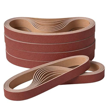 24 Pack 1 x 30 Inch Aluminum Oxide Sanding Belts - size: 1*30