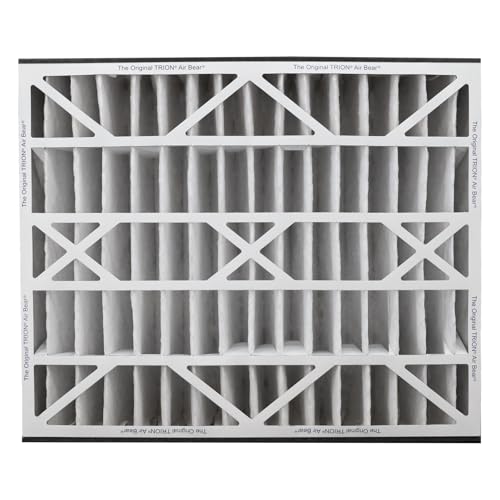 Air Bear 20x25x5 Pleated HVAC Air Filter MERV 8 (2-Pack) (actual size: 19.75" x 24.25" x 4.9" in.) compatible part number 255649-102