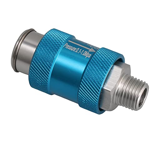 Aluminum 1/4"" Thread Pneumatic Flow Control Manual Hand Slide Valve
